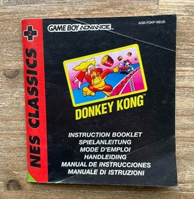 Donkey Kong Nes Classics Advance Nintendo Gameboy Advance Game & Manual GENUINE!