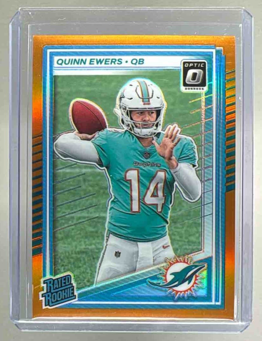 Quinn Ewers 2025 Panini Donruss Optic #213 Orange Prizm Rated Rookie /299