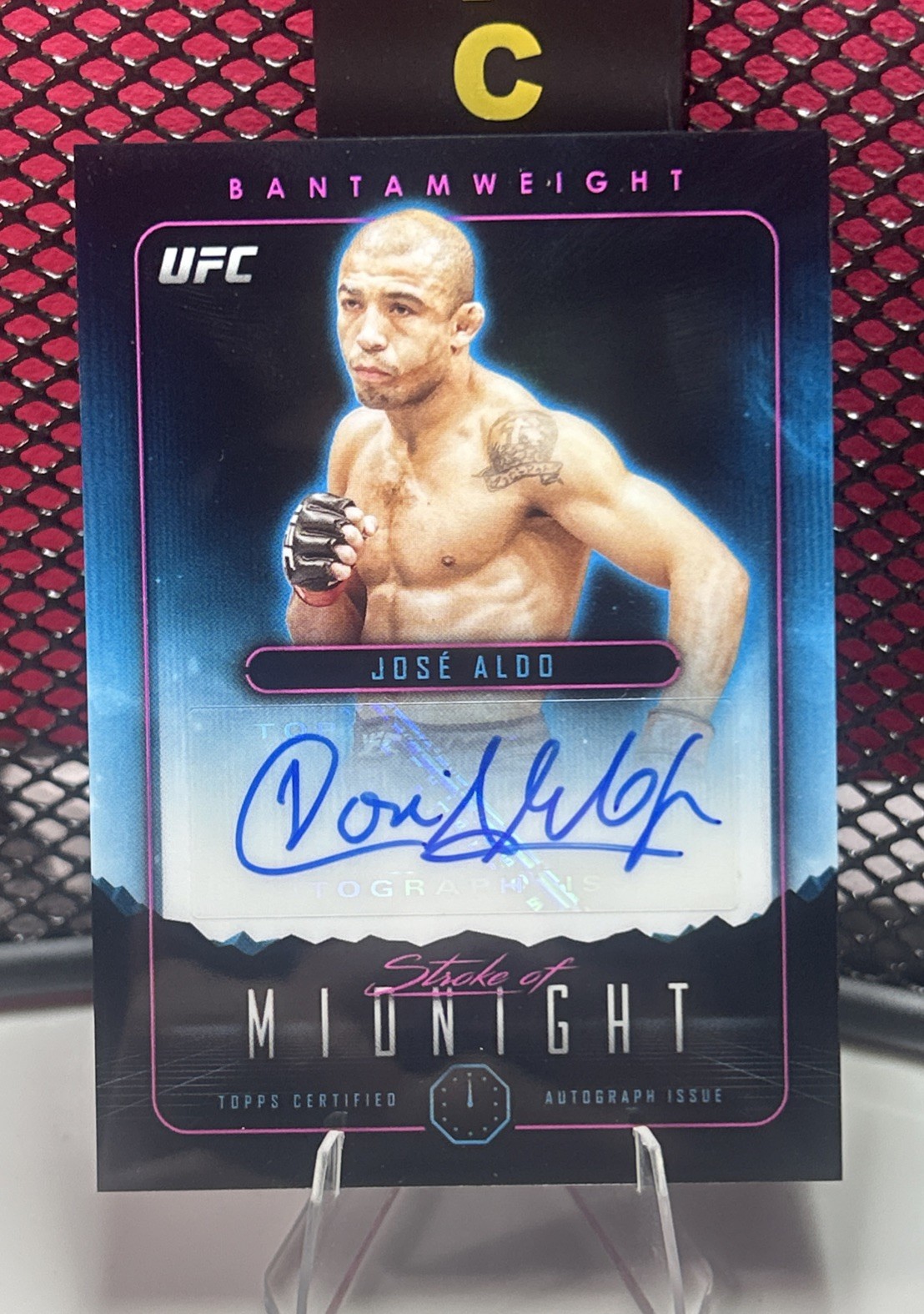 2024 Topps Midnight UFC - Stroke of Midnight Autographs Jose Aldo #SMA-JAO Auto