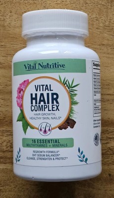 1 Pack Vital Hair Complex Hair Growth Vitamins for Women & Men Biotin