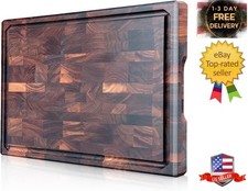 Large Black Walnut Cutting Board Premium Walnut Chopping Board for Kitchen with