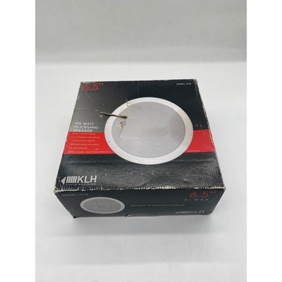 KLH Audio Systems IC-6S 6.5'' 2-Way In-Ceiling Speaker 100W 8 Ohm White New