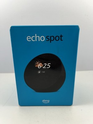 Amazon Alexa Echo Spot Smart Speaker With Display Screen in Black New & Sealed