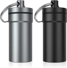 Portable Ear Plug Carrying Case, Waterproof Metal Earplug Case Keychain Cont...