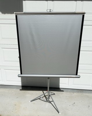 Vintage Da-Lite Silver-Dart 40  Tripod Projection Screen Made in USA