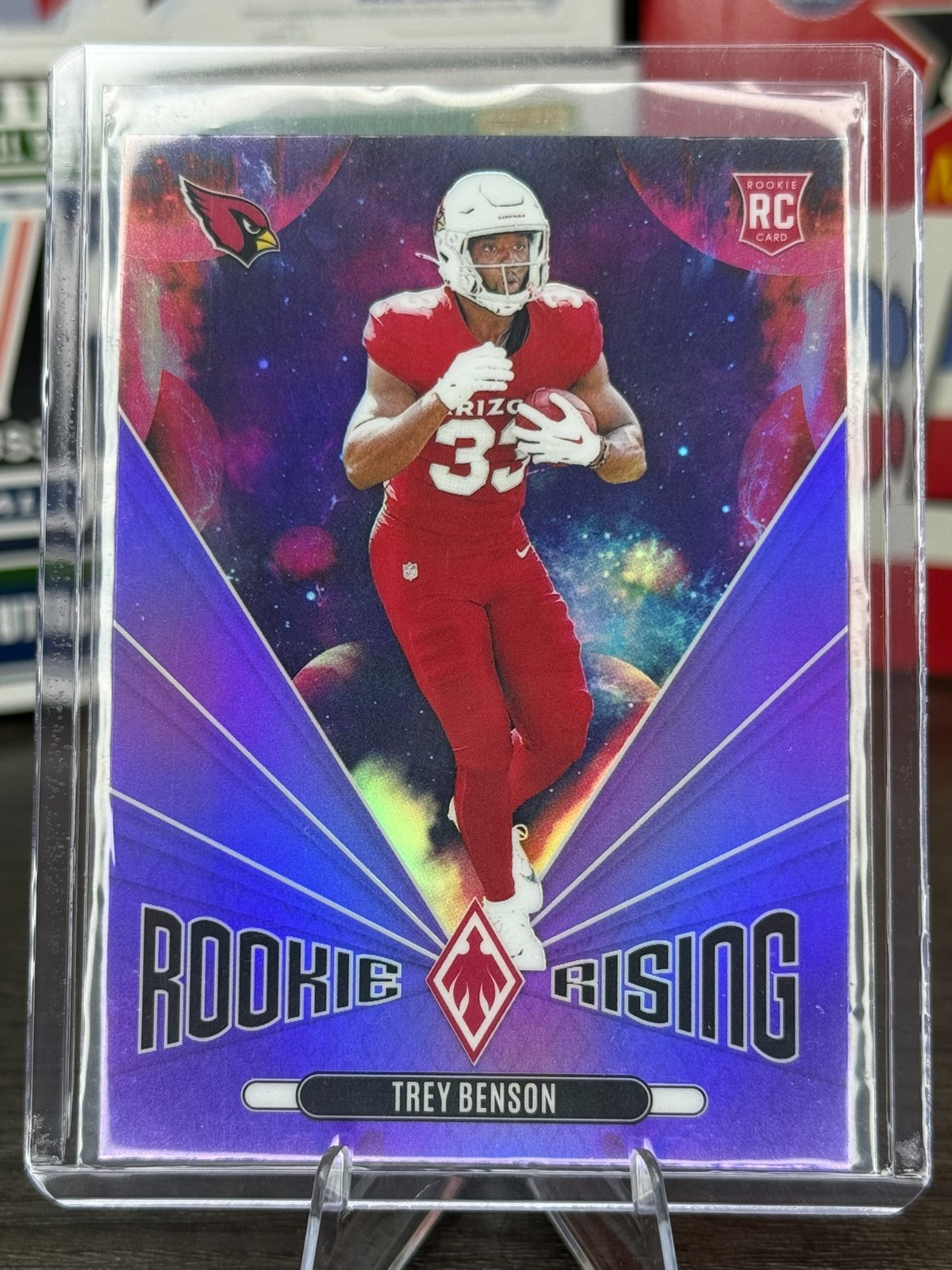 2024 Panini Phoenix - Rookie Rising Trey Benson #RR-TBN Purple (RC)