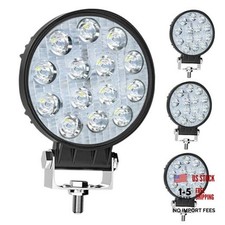 42W Led Work Lights for Truck, 4.5Inch Led Light Pods,12V 24V Round 42W-4PCS