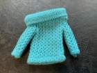 Vintage Barbie Skipper Outdoor Casuals 1915 Aqua Blue Sweater  1960s
