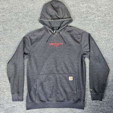 Carhartt Force Relaxed Fit Pullover Hoodie Charcoal Grey Workwear Gorpcore Med