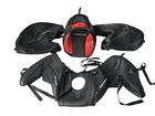 DUCATI HyperMotard Complete New Tank Bag Pannier Set Original, Black Red