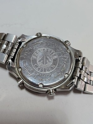 CITIZEN　Q＆Q exclusive　ワールドタイム　C300 稼働品 Citizen C300 E80044 World Time Chronograph UTC GMT Timer Stopwatch