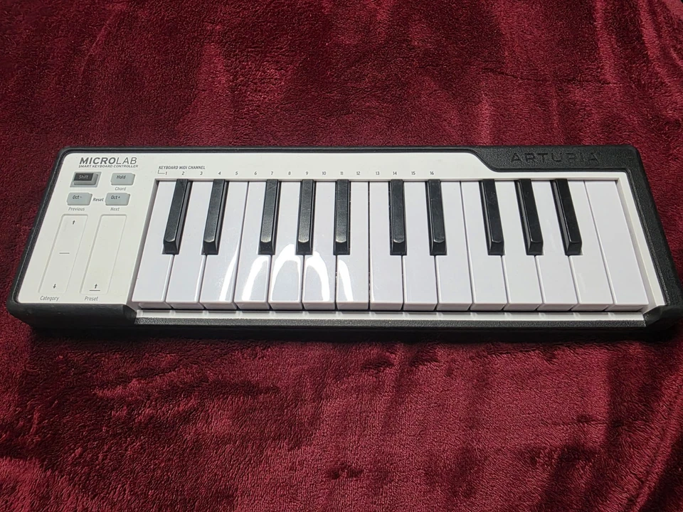 Controlador de teclado Arturia MicroLab negro producción musical USB MIDI 25 teclas Foto 2 de 4