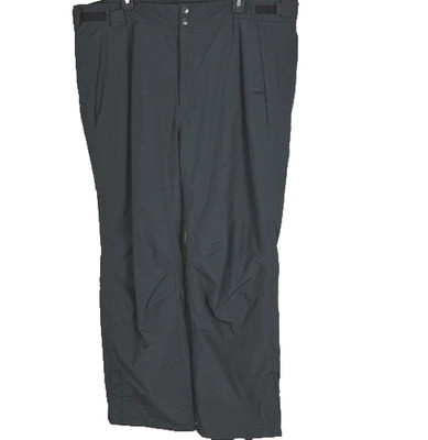 COLUMBIA OMNI-TECH  MENS NYLON WATER/WIND PROOF SNOW PANTS, BLACK,SNOWMOBILE~6X