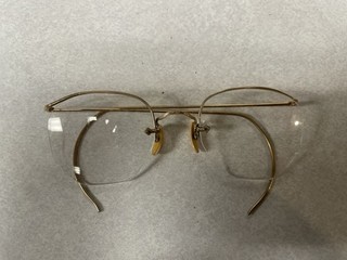 Vintage Gold Eyeglasses Wire Rim Glasses