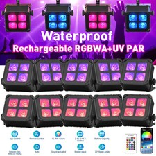 Uplighting Wifi APP Waterproof Wireless Rechargeable 100w RGBWA UV LED Par Light