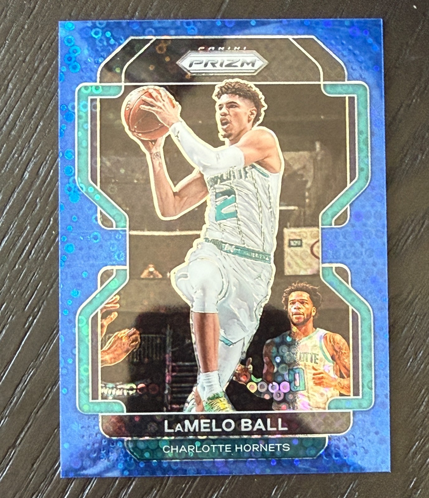 LaMelo Ball 2021 Panini Prizm #185 Fast Break Blue /150 Hornets (2nd Year)