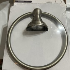 MOEN Preston Towel Ring in Spot Resist Brushed Nickel DN8486BN