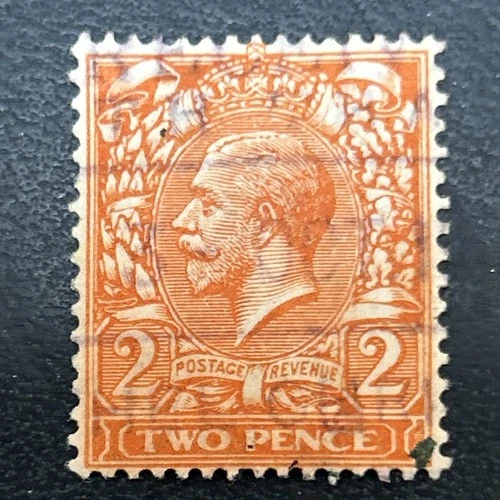 GB King George V two pence 2d Postage Revenue Stamp lot #52