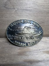 Vintage belt buckle Amax Gold Hayden Mill Mine 1992
