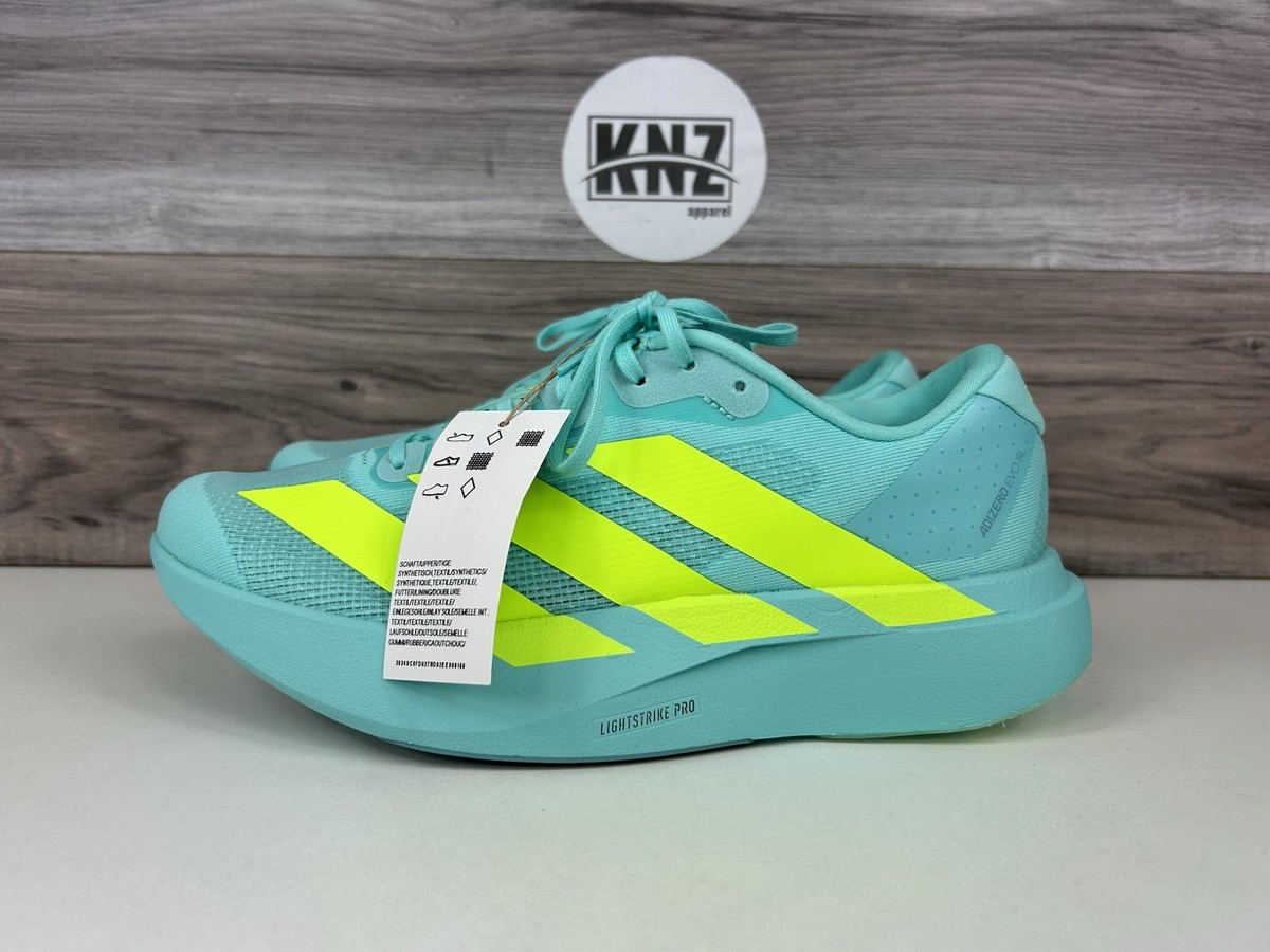 アディダス　adizero Evo SL 27cm RARE* Adidas ADIZERO EVO SL Flash Aqua Lucid Lemon (JS4506