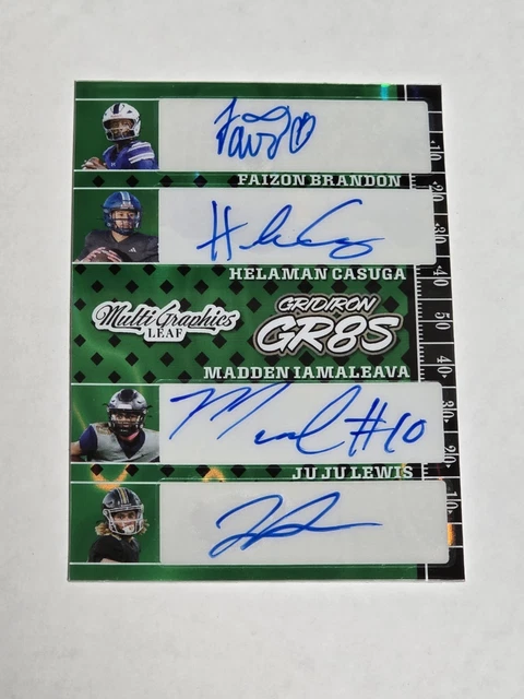 2024 Leaf Eclectic GR8S Jared Curtis/JuJu Lewis/Brandon/Lyons/Smigel/+3 andere/5