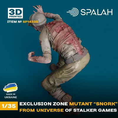 DP TOYS ZHULIN STALKER 3rd color ソフビ Figure Exclusion zone mutant Snork STALKER universe Scale Figure 1