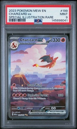 Pokémon TCG Charizard ex Scarlet & Violet 151 Card SIR 199/165 PSA 9