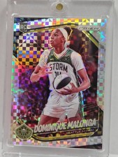 2025 Prizm WNBA Dominique Malonga Checkerboard SSP Rookie Seattle Storm CASE HIT