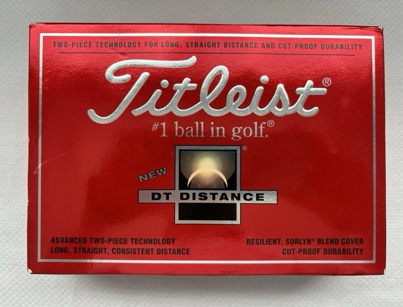 New Titleist DT Distance Golf Balls One Dozen (4 Sleeves) NOS Sealed #1 Ball
