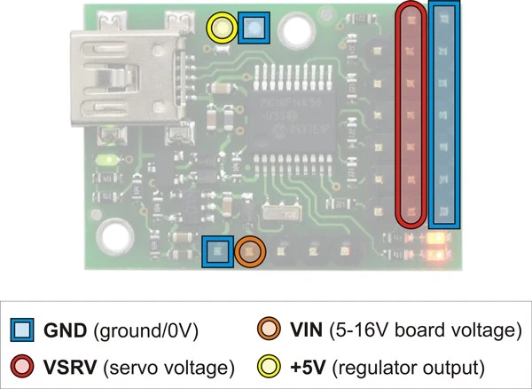 Pololu Micro Maestro 6-Channel USB Servo Controller (Assembled) - Bild 4 von 4