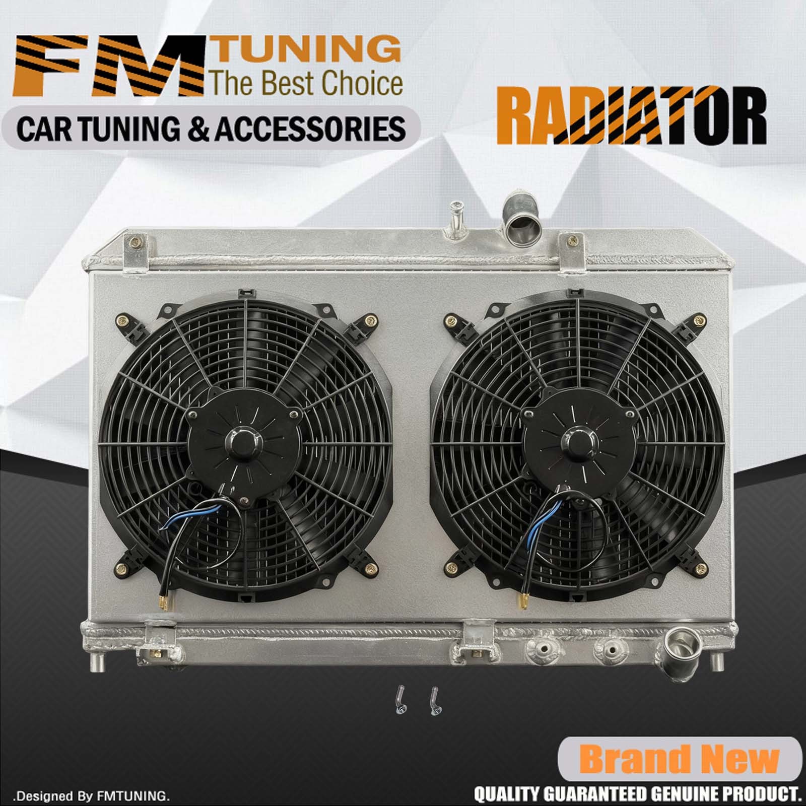 RX-8 R2 Radiator with fan shroud For Mazda 2004-08 1.3L AT 2Row ...