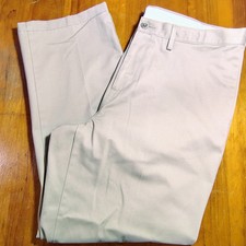 Lands End Traditional Fit Khaki Chino Pants Mens Size 40x32 Cotton