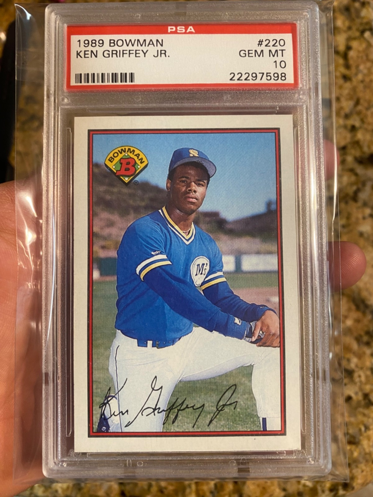 ~CENTERED++ DEAD++ AWESOME PSA 10 KEN GRIFFEY JR BOWMAN 1989 ROOKIE