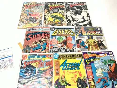 Lot of 49 Vintage DC Comics Superman Shazam Justice League Action & Many 1st Ed.