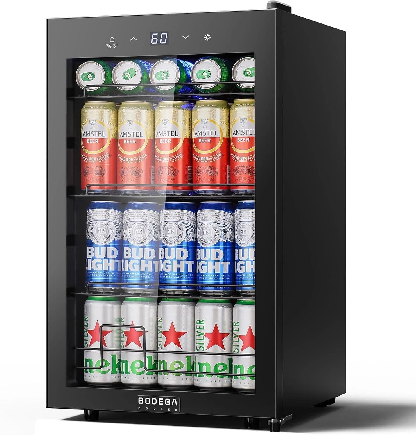 BODEGACOOLER Beverage Refrigerator Cooler, 120 Cans Mini Fridge w/ Glass Door
Opens in a new window
