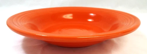 Vintage Fiesta Homer Laughlin Older HLC Red Rim Soup Salad Bowl 6 Available 8.5"