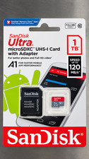 SanDisk Ultra 1TB Micro SD SDXC C10 A1 UHS-I 120MB/s Full HD Memory Card New