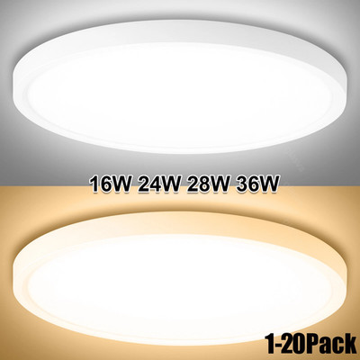 LED Deckenlampe Panel Deckenleuchte Wohn Küche Bad Flur Schlafzimmer Lampe IP44