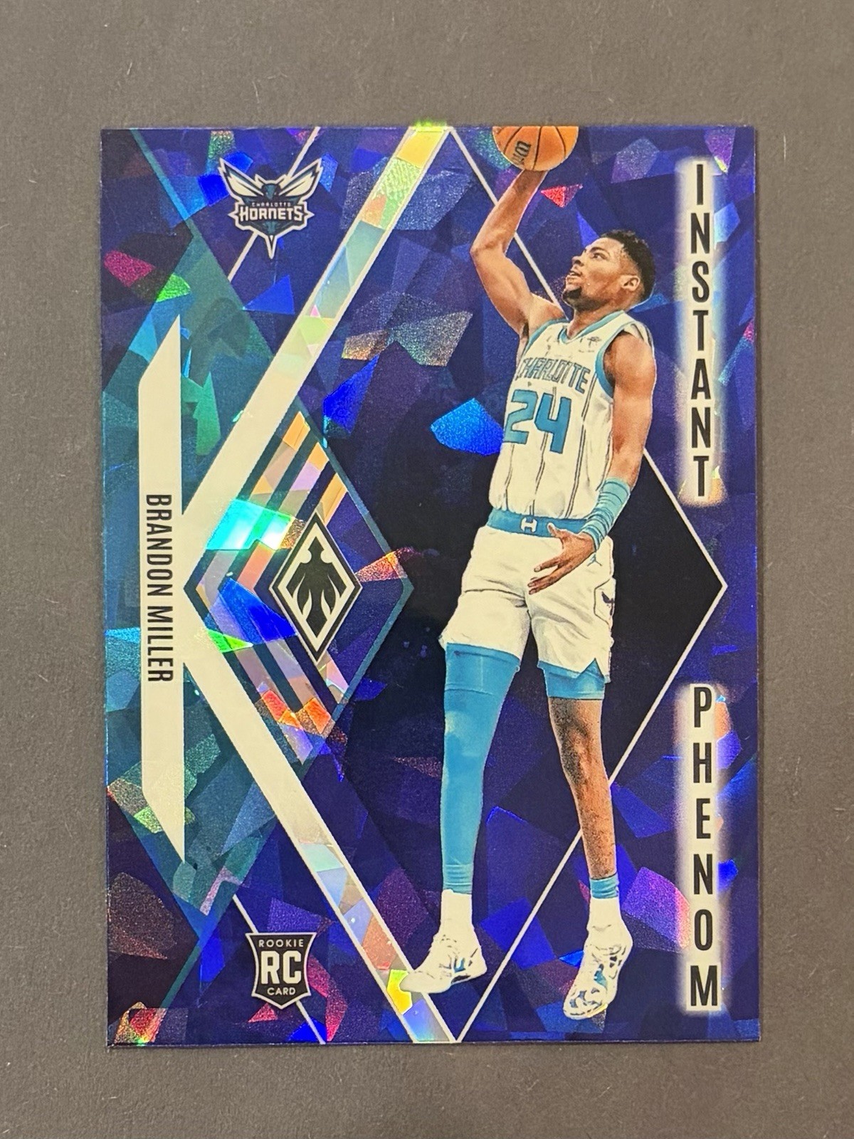 2023-24 Panini Phoenix - Instant Phenom Blue Ice #24 Brandon Miller (RC) Hornets