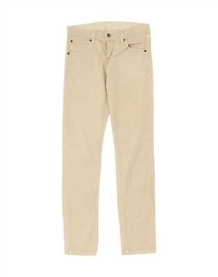 GÜNSTIGE MONDAY Damen schmale Freizeithose W28 L31 beige Baumwolle BJ09