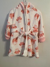 Baby Girl's Just One You By Carter Bath Robe With Hood  Towel Size:0-9 Months