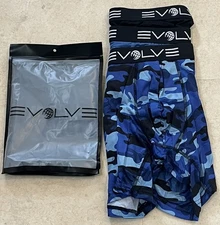 EVOLVE (2XIST) Mesh Stretch Boxer Briefs, 3 pack - Medium, (32-34), camo/multi
