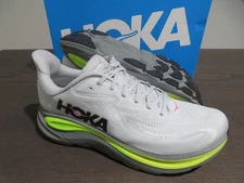 Hoka One One Clifton 10 Mens 9.5 Shoes 1162030 SRDST Gray Running Gym Sneaker