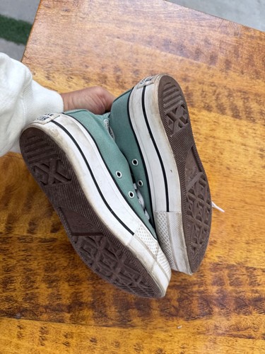 Converse Chuck Taylor Size 5 GREEN High-Top Platform Sneakers sz5 S4 - Picture 5 of 6