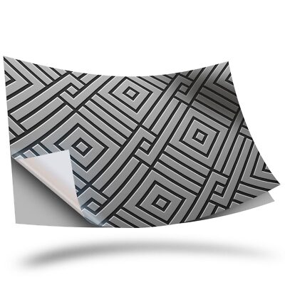 Pattern Vynil Sticker 1 x Vinyl Sticker A3 - BW - Gold Geometric Pattern Art Deco #35313 ...