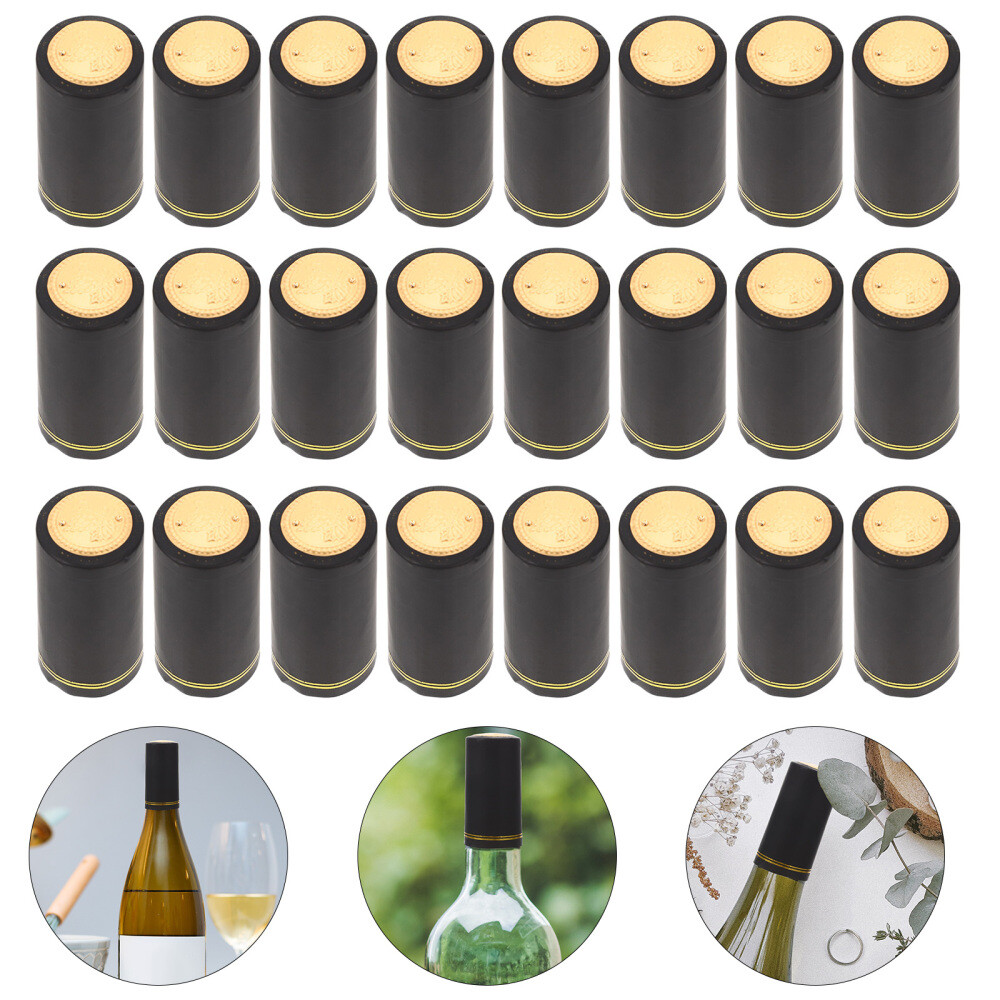 100pcs Wine Bottle Caps Heat Shrink Wine Bottle Shrink Capsules eBay