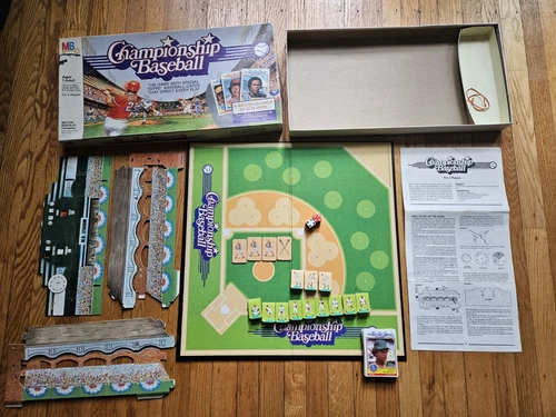 Vintage 1984 Milton Bradley Championship Baseball board game 30 Cards