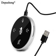 Portable Desktop Microphone Depusheng USB Conference Speakerphone for Computer