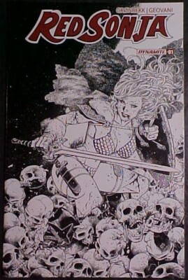 RED SONJA #1! 1:20 JIM CHEUNG LINE ART VARIANT COVER! NM 2023 DYNAMITE