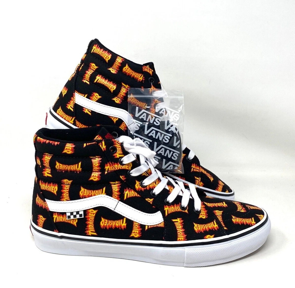 VANS x Thrasher Sk8-Hi Black Multi Men Canvas Sneakers Skate Size 12 VN0A5FCCBML eBay